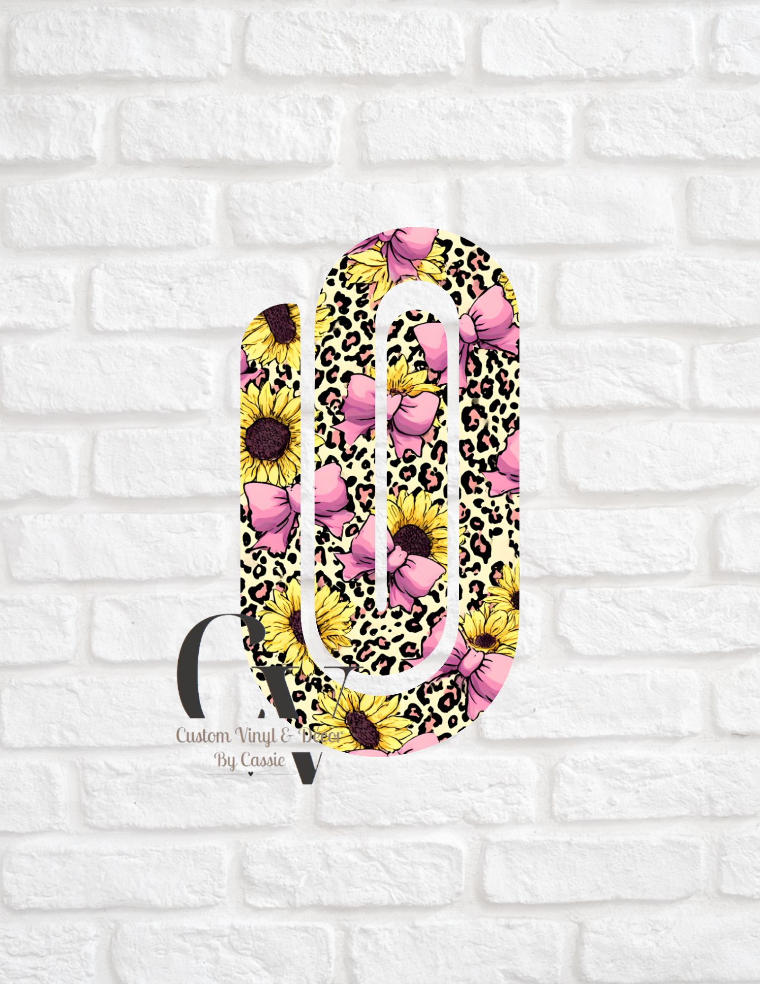 Sunflower Bow Paperclip Bookmark