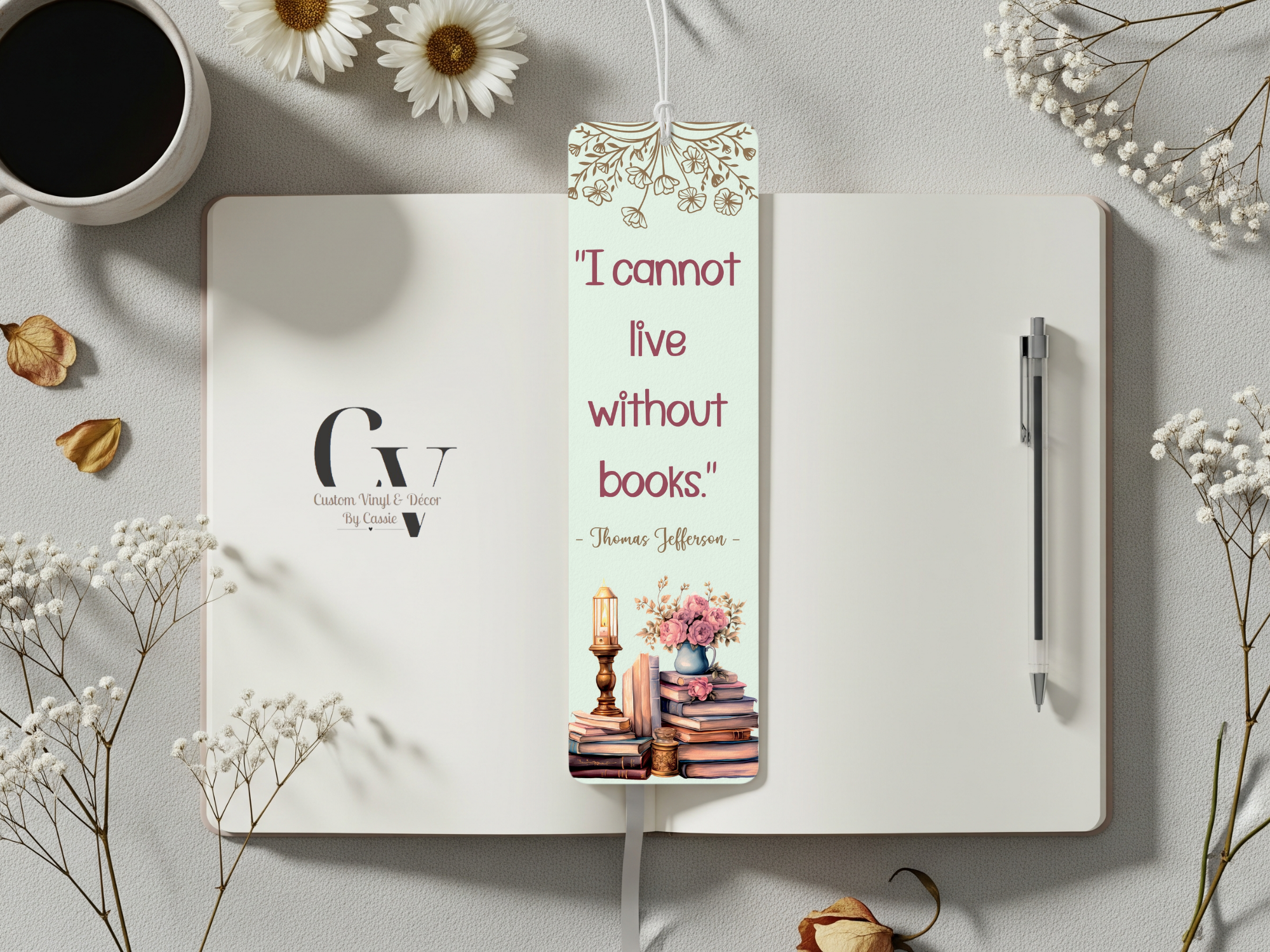 I Cannot Live Without Books Bookmark