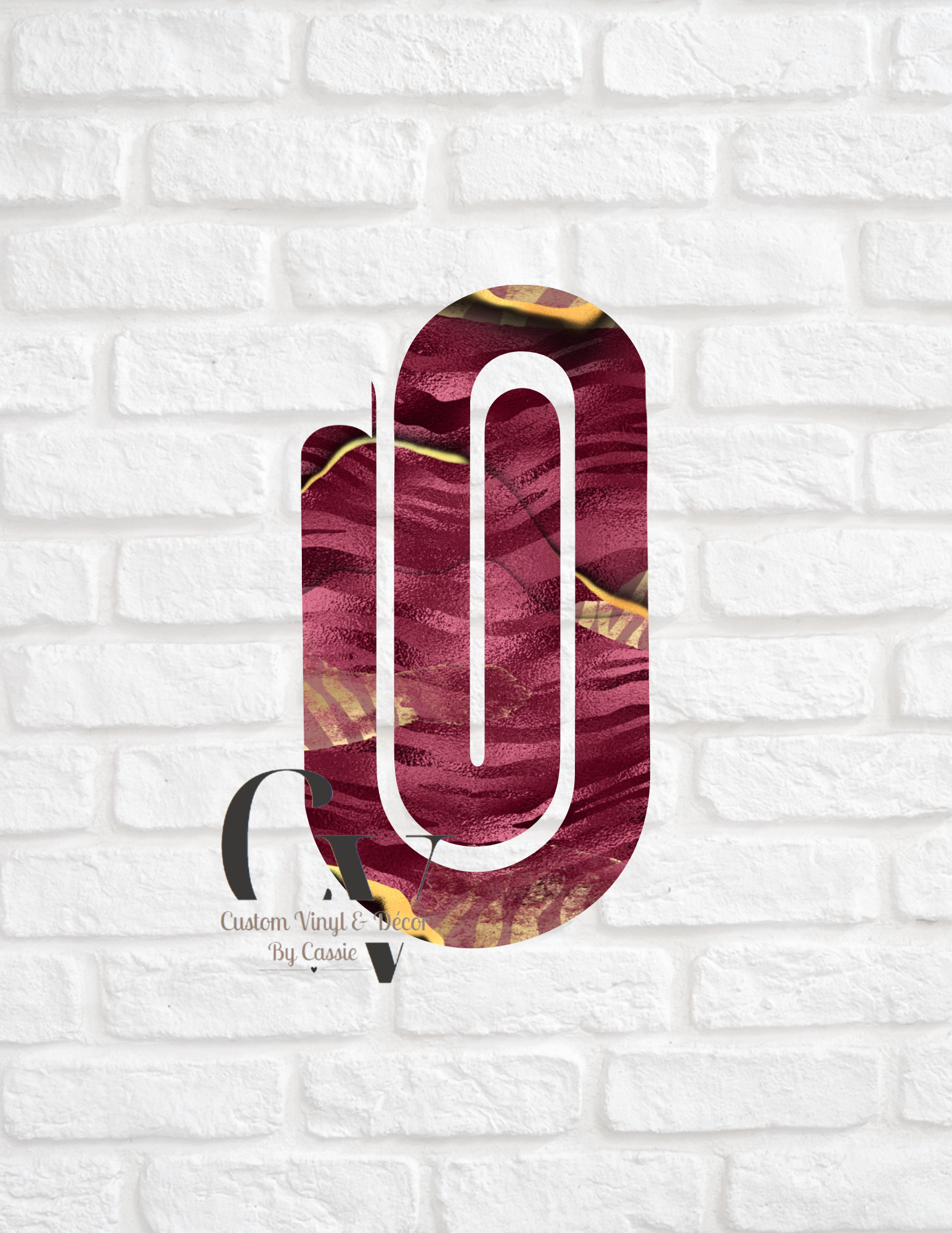 Marble Gold Paperclip Bookmark