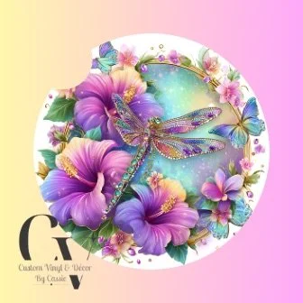 Dragonfly Car Coaster Set