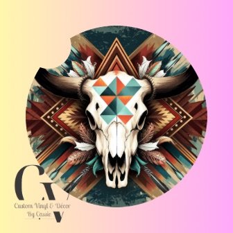 Skull Car Coaster Set