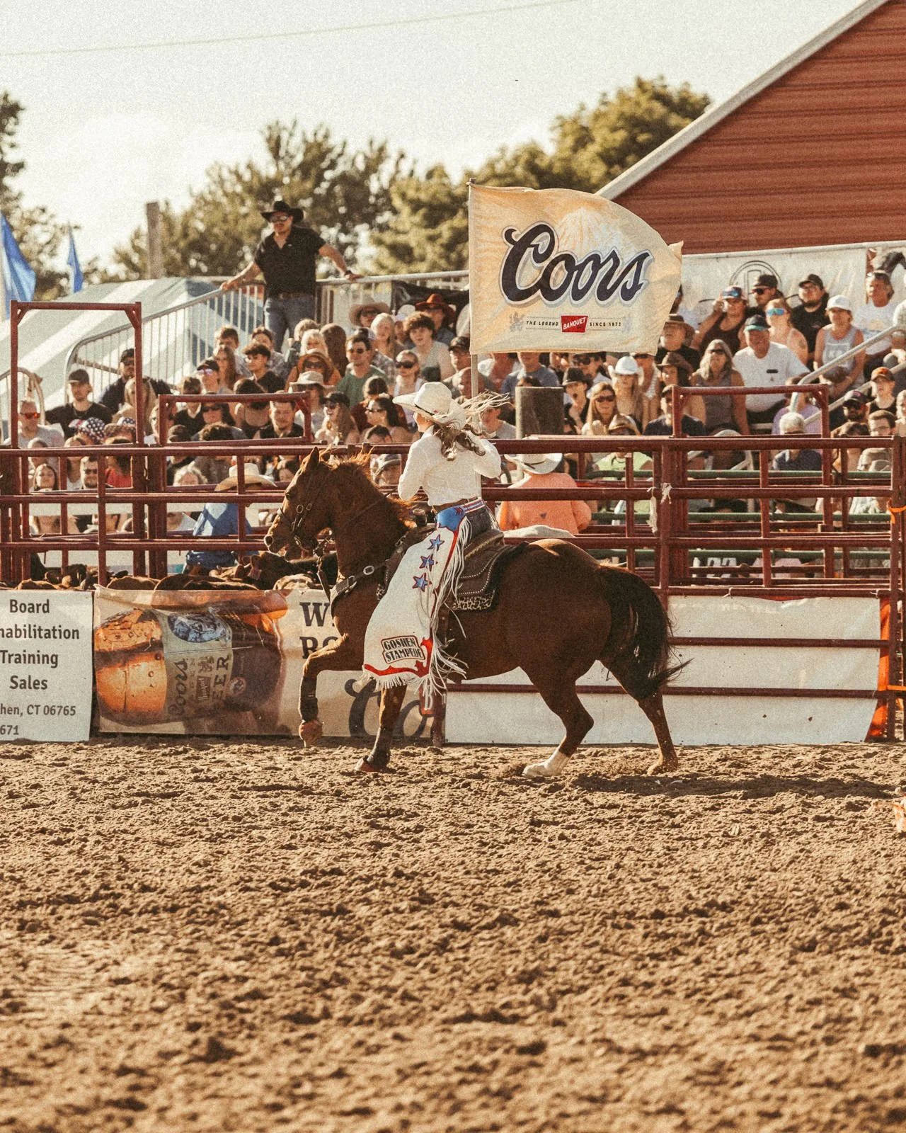 Coors banquet at Goshen Stampede Rodeo