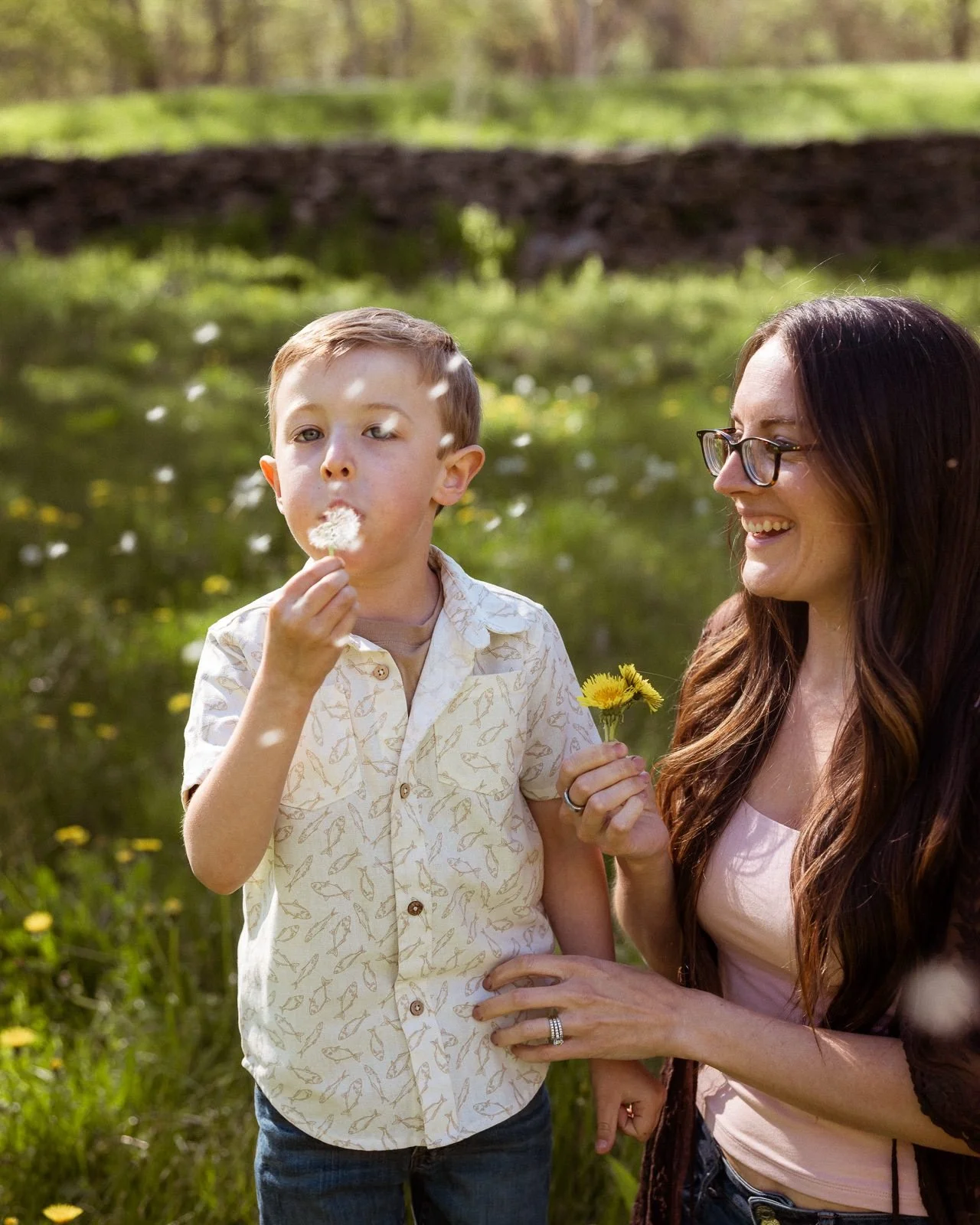 Sweet motherhood and dandelions.