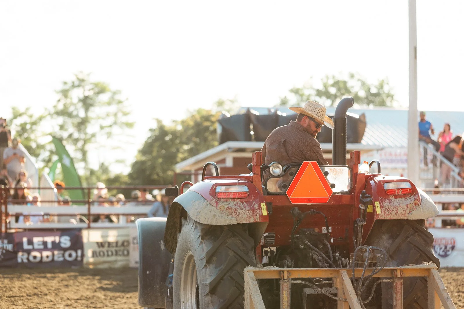 Tractor at goshen stampede rodeo