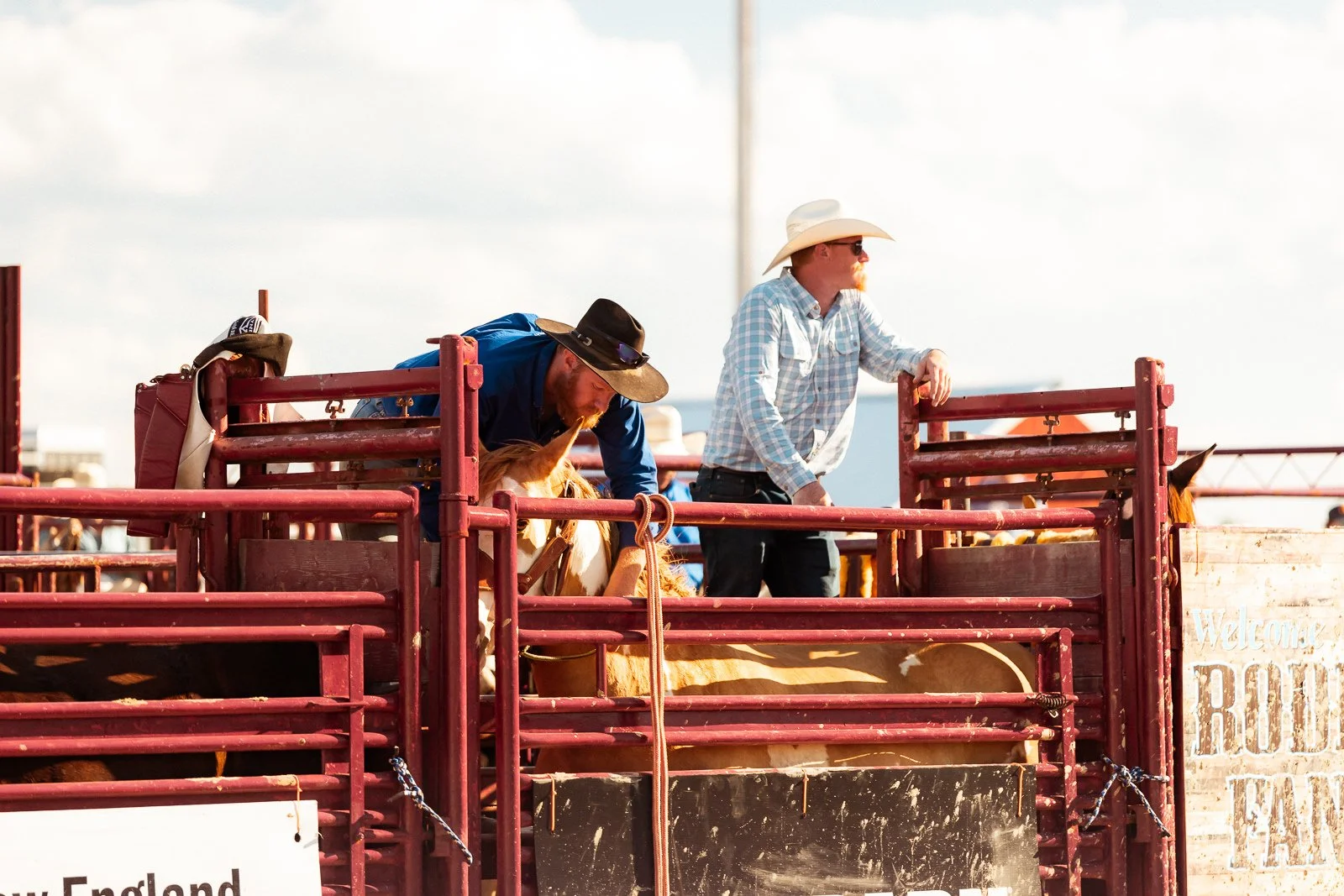 Cowboys at Goshen Stampede Rodeo