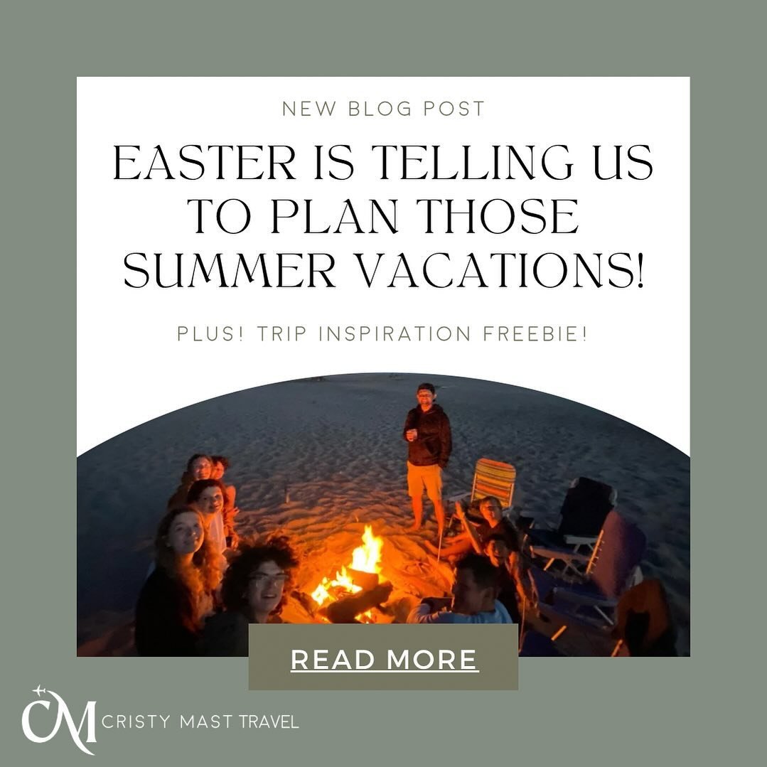 Now is the time to have your summer plans booked!  Check the link in my bio and pickup a list of our family&rsquo;s top 5 summer vacation destinations to inspire you!! #foratraveladvisor #cristymasttravel #summerwithcristymasttravel