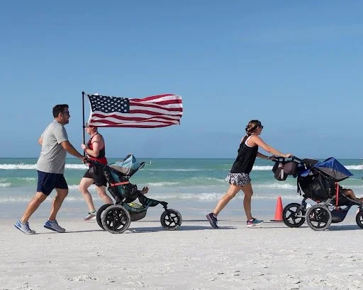 Siesta Key Beach. Flag
