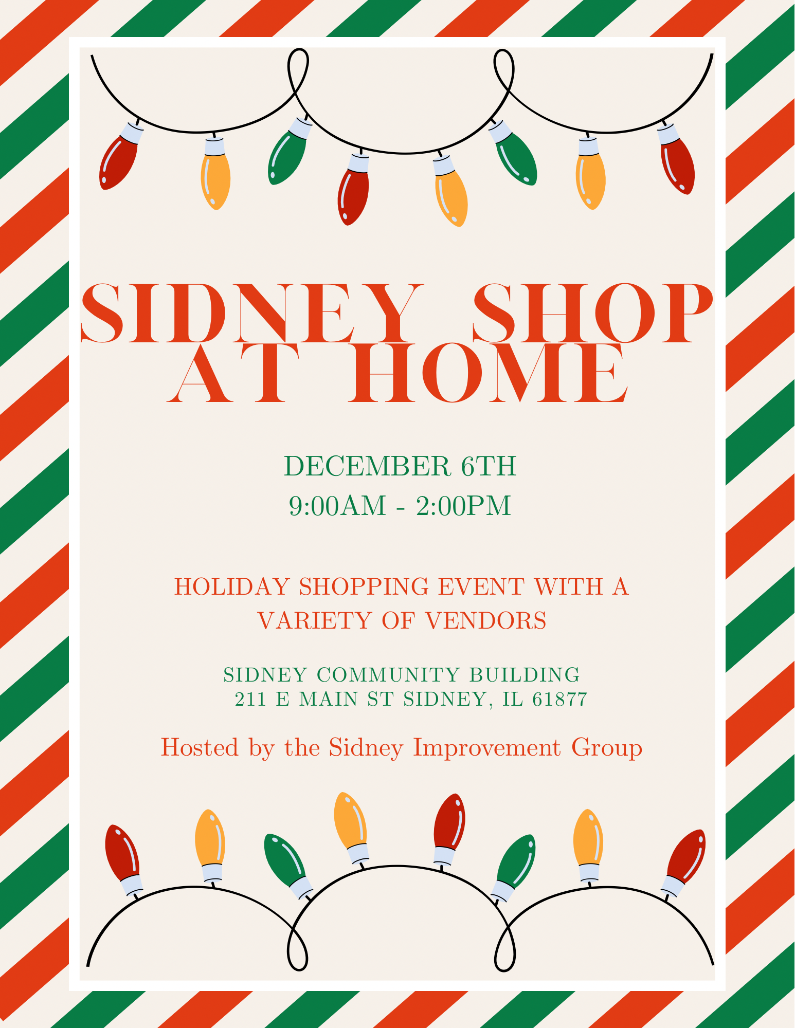 Sidney Shop at Home Day