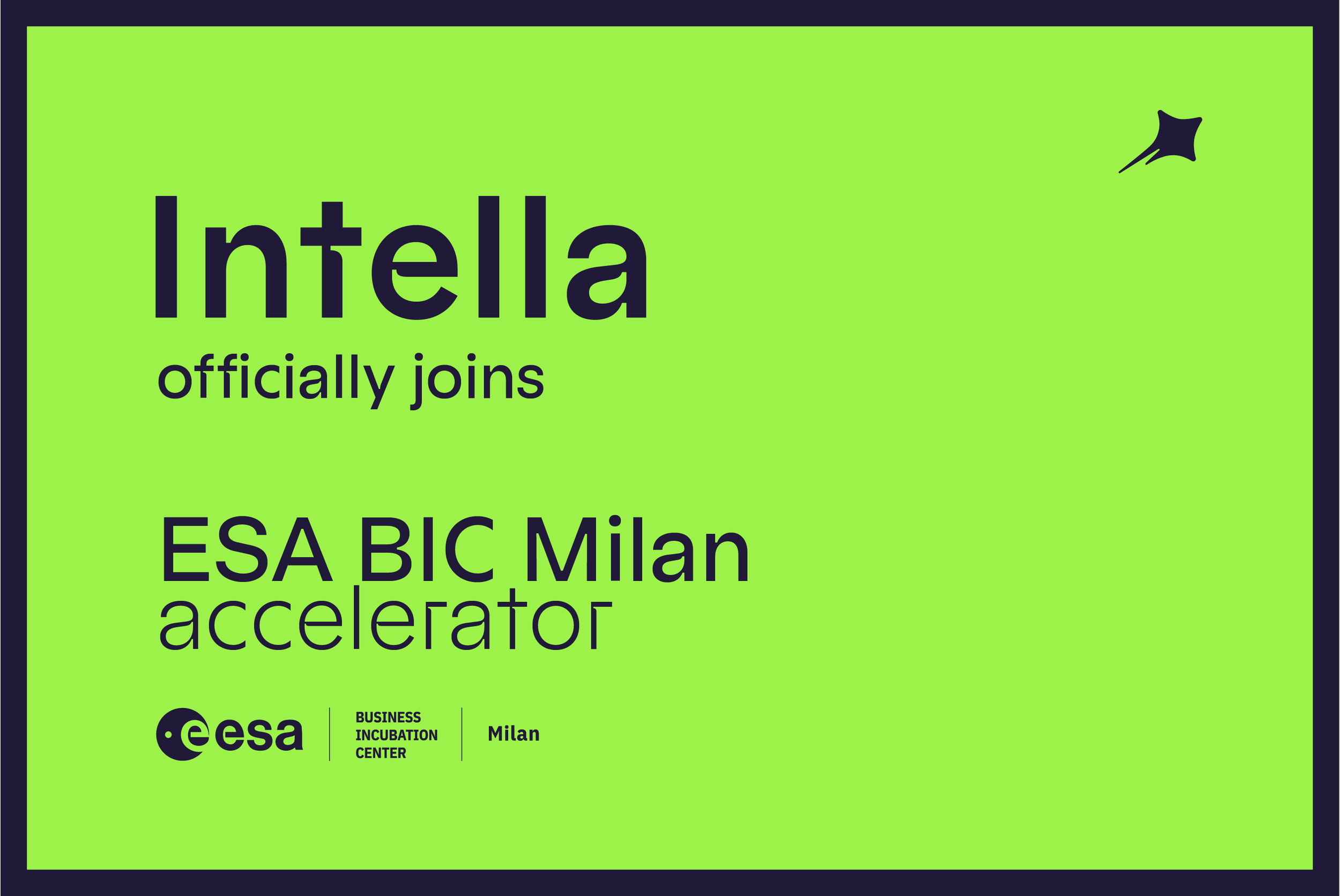 Intella officially joins ESA BIC Milan accelerator