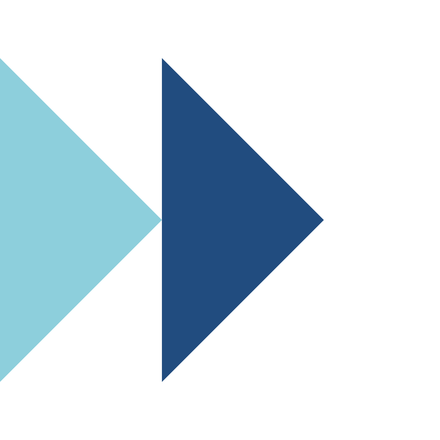 Vector illustration of a stylized letter 'F' made of geometric shapes in black, light blue, and dark blue colors.