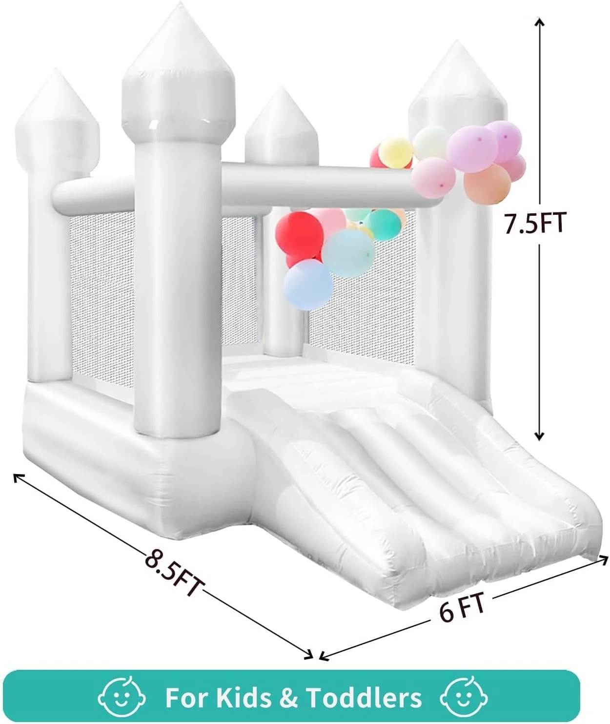 Small White Bounce House