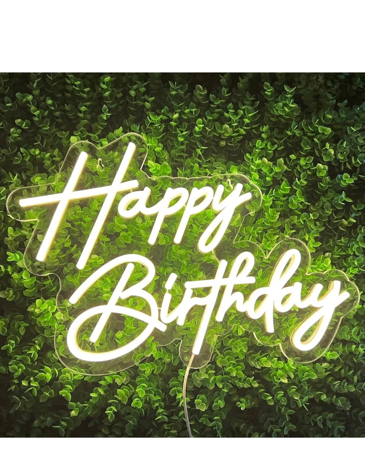 Happy birthday led sign for rent, slc party rentals, slc party decor