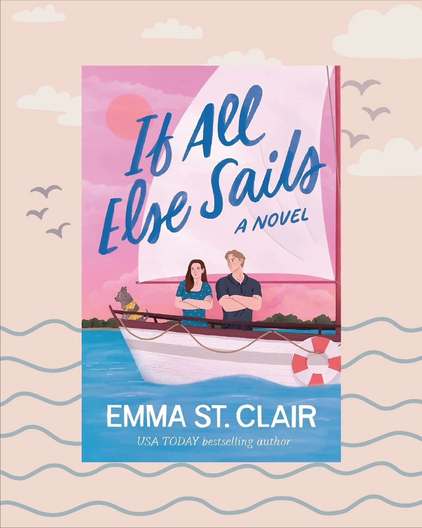 ⚓ Mini Book Review: If All Else Sails by Emma St. Clair @kikimojo
This one was such a fun and refreshing read—definitely a new favorite! I’m a sucker for a good grumpy sunshine pairing, and Emma St. Clair absolutely nailed it.
What sto