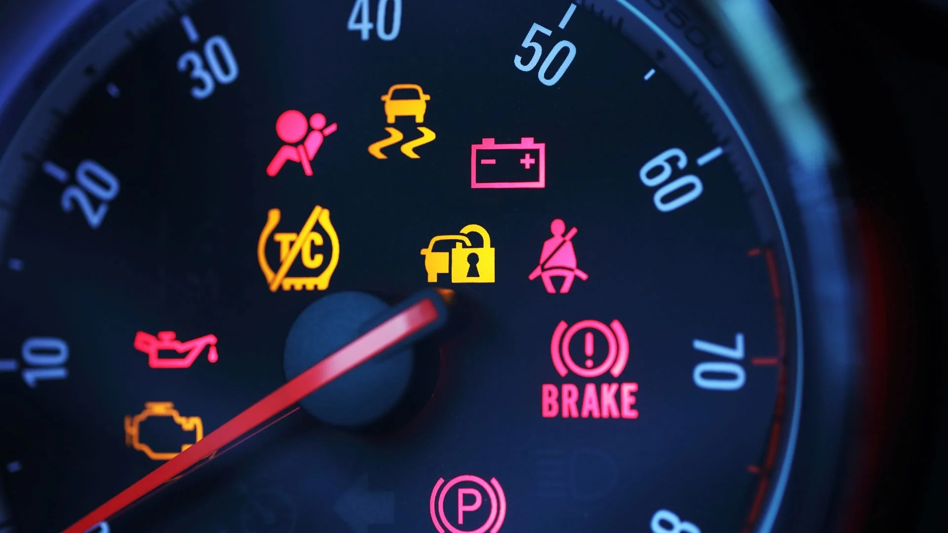 Close up image of a vehicle dashboard by themacx