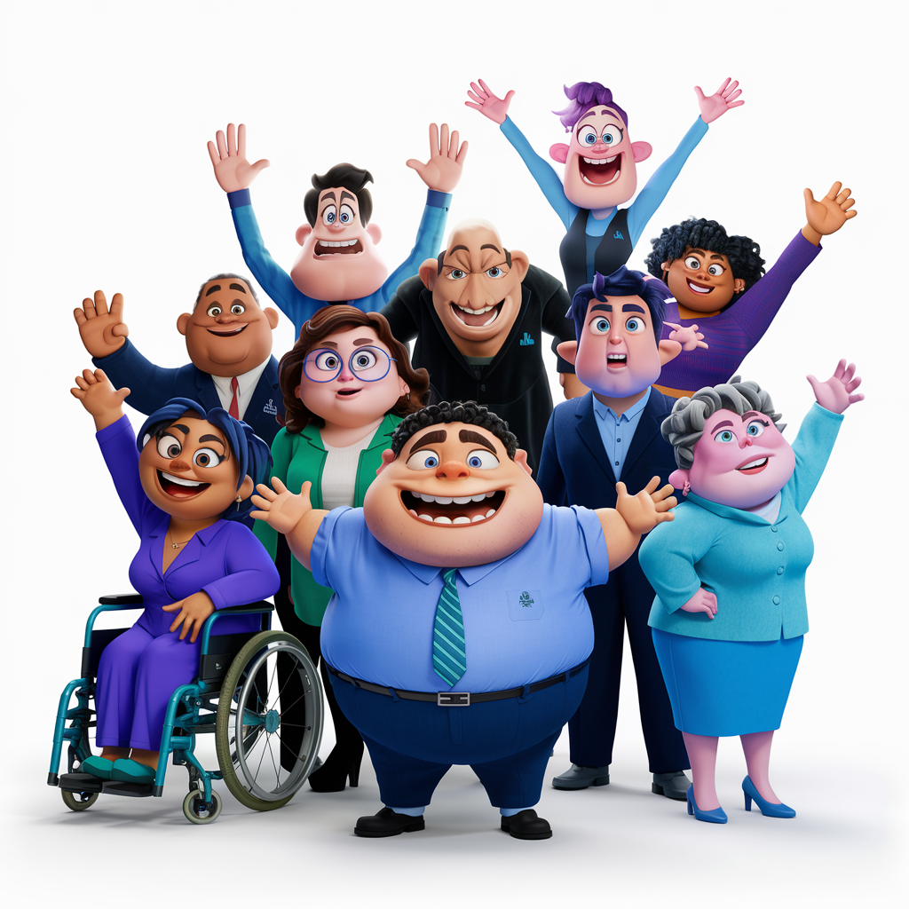 Image of a bunch of happy nonprofiteers.  Image by Ideogram February 2025.