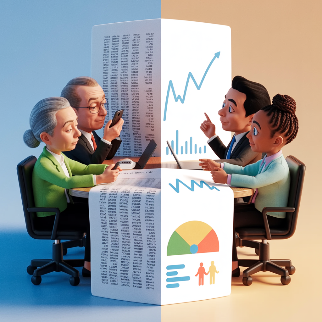 A disengaged board on the left.  An engaged board on the right.  Image by Ideogram 10/13/25.