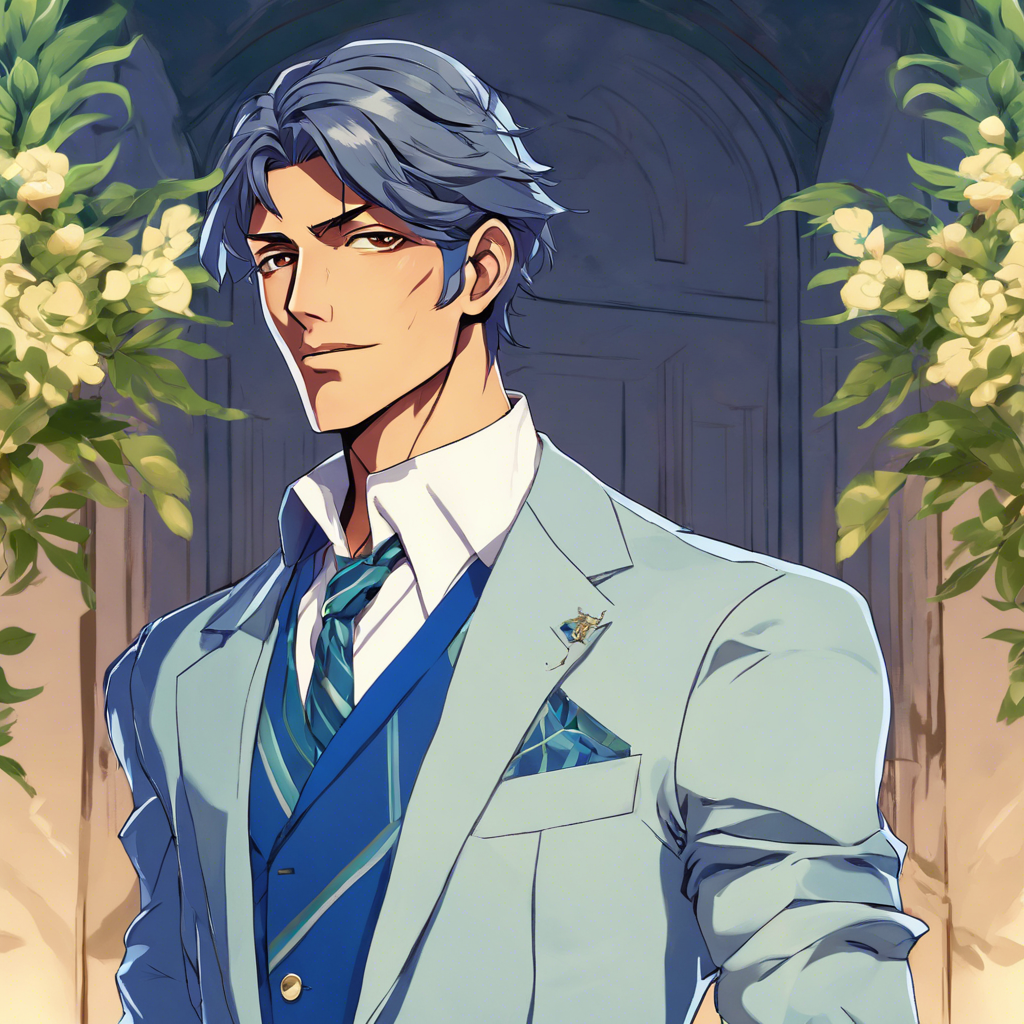 A tall, handsome, wealthy, Latino man. Image generated by Dream Studio.