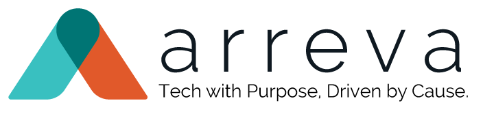 Arreva logo with stylized 'A' and the word 'arreva'