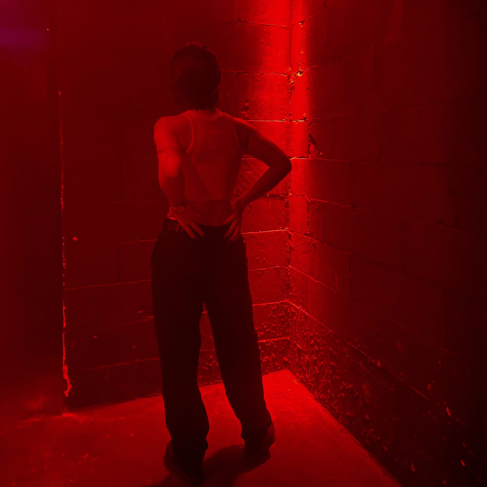Inside OXI Club Berlin dancefloor and garden area for queer FLINTA techno parties