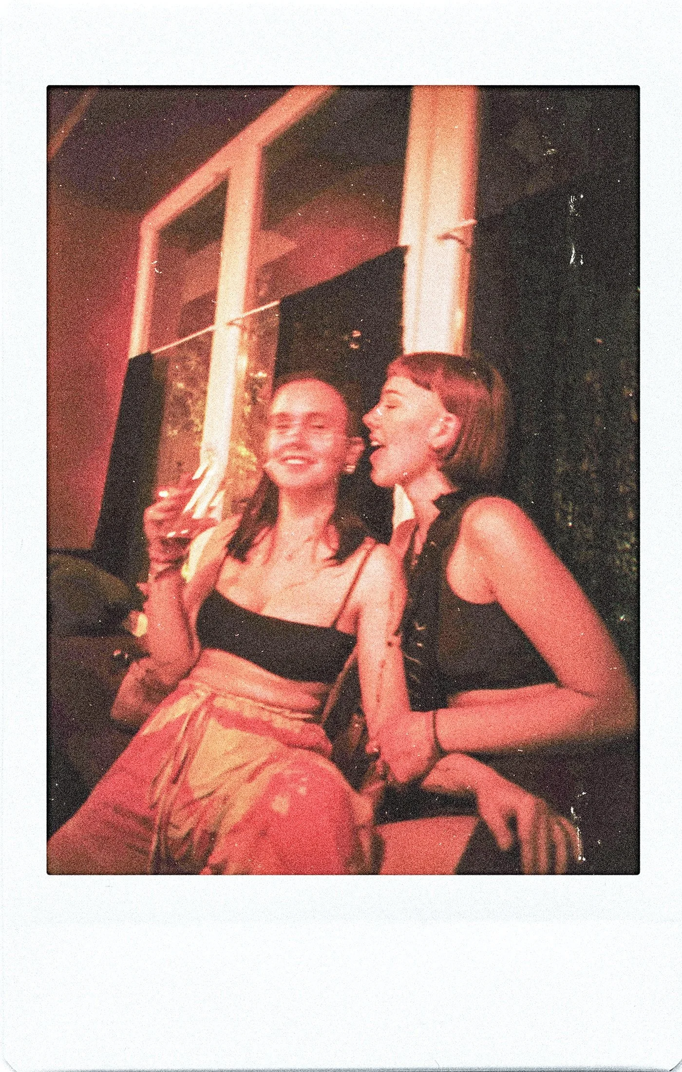 Victoria Rue and friend at Silver Future queer bar alternative FLINTA nightlife Berlin