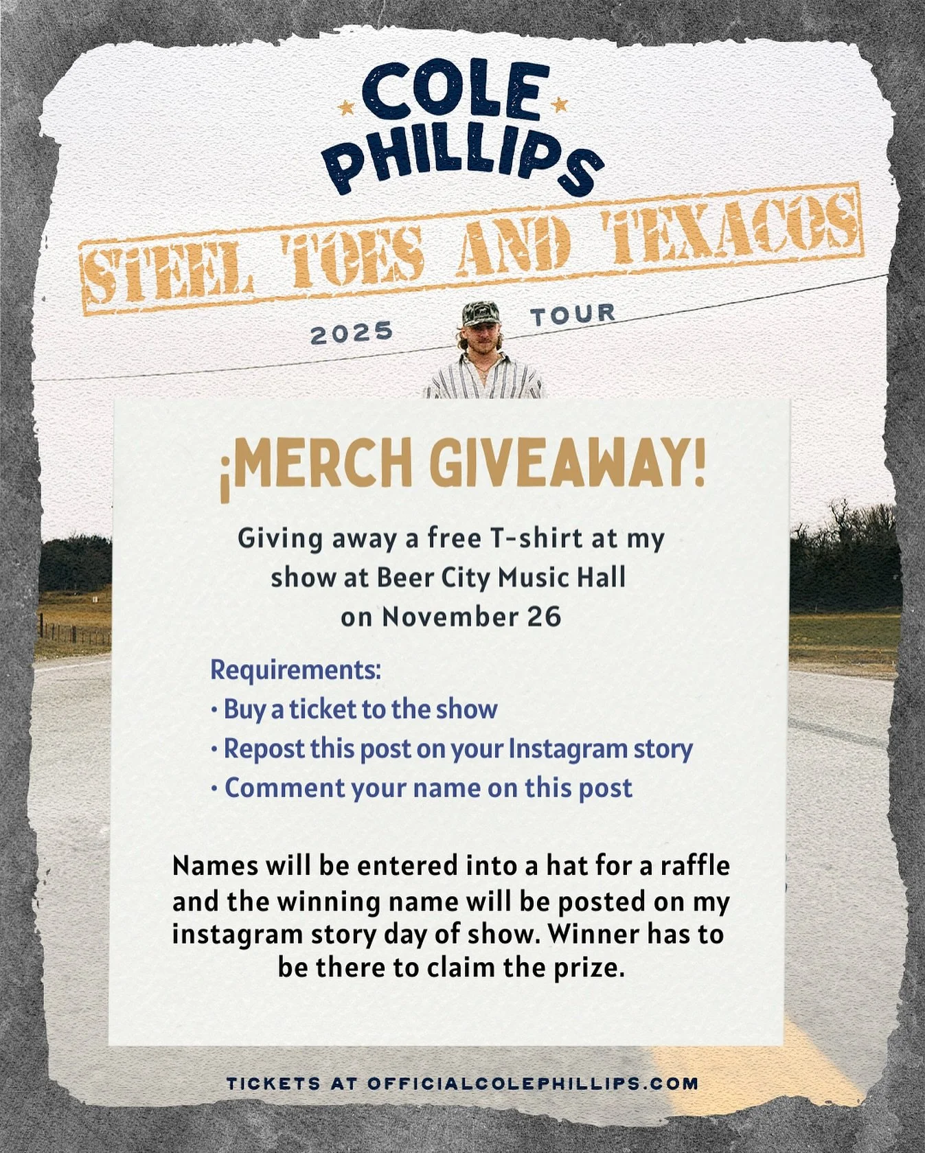 Excited as hell to announce this T-shirt giveaway! Y&rsquo;all get your tickets at the link in my bio! See y&rsquo;all there!