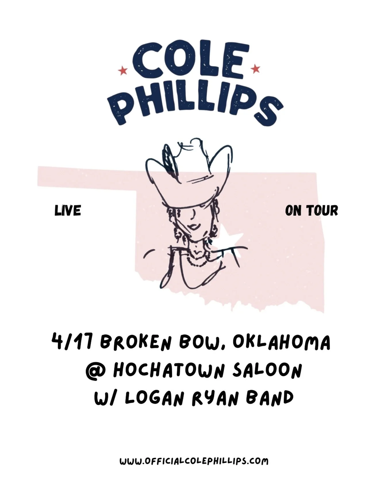 This one&rsquo;s coming up quick Okla-homies! Me and @loganryanband are coming to party.. y&rsquo;all got them tix?
&bull; 
🚨UPCOMING SHOWS🚨
4.17 Broken Bow OK @hochasaloon w/ @loganryanband 
4.18 Durant, OK @choctawcasinos 
4.22 Nashville, TN @ski