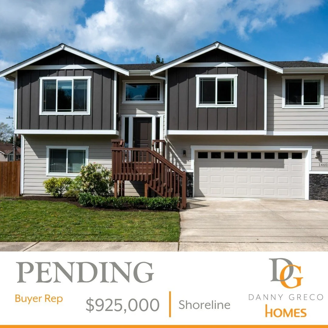 Congrats to my buyer not having to pay a dime over asking price for this lovely Shoreline home. The journey has been long and I admire your "never give up" mentality. I can't wait to hand you the keys on closing day!

Thinking of selling or