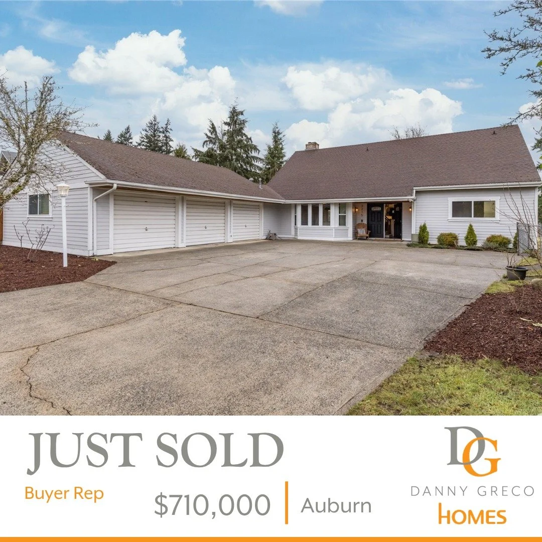 Congrats to my first time home buyer getting a MASSIVE discount on this HUGE Auburn home. The process was choppier than it should have been (not our fault), but I commend your ability to stay the course. I know you'll enjoy this home for years to com