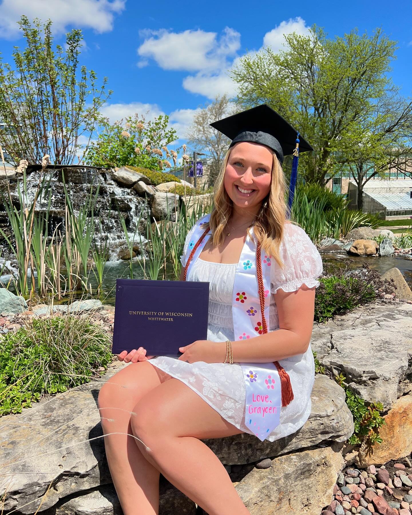 thanks for the best four years, @uwwhitewater xoxo💜🤍
