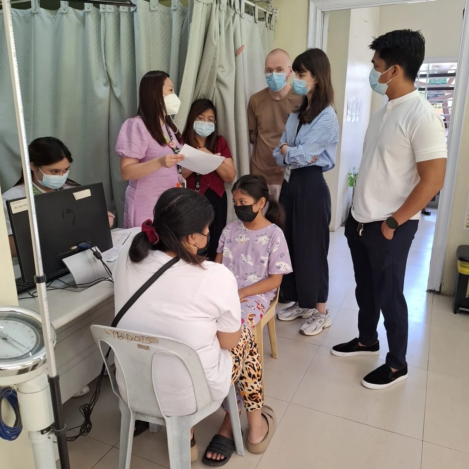   Observing a patient interaction at the JB Lingad Lingap Baga clinic  