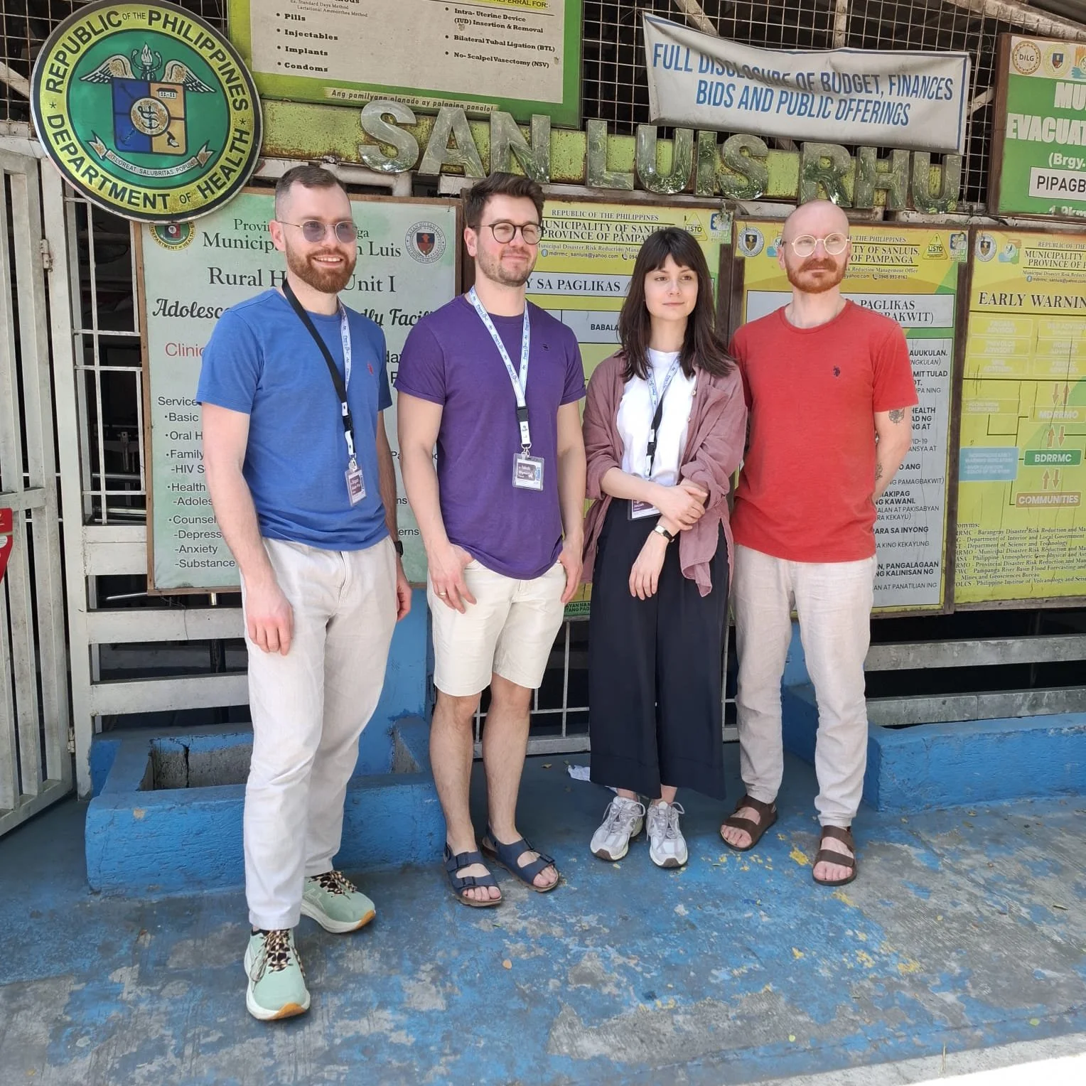   At the San Luis Pampanga Rural Health Unit  