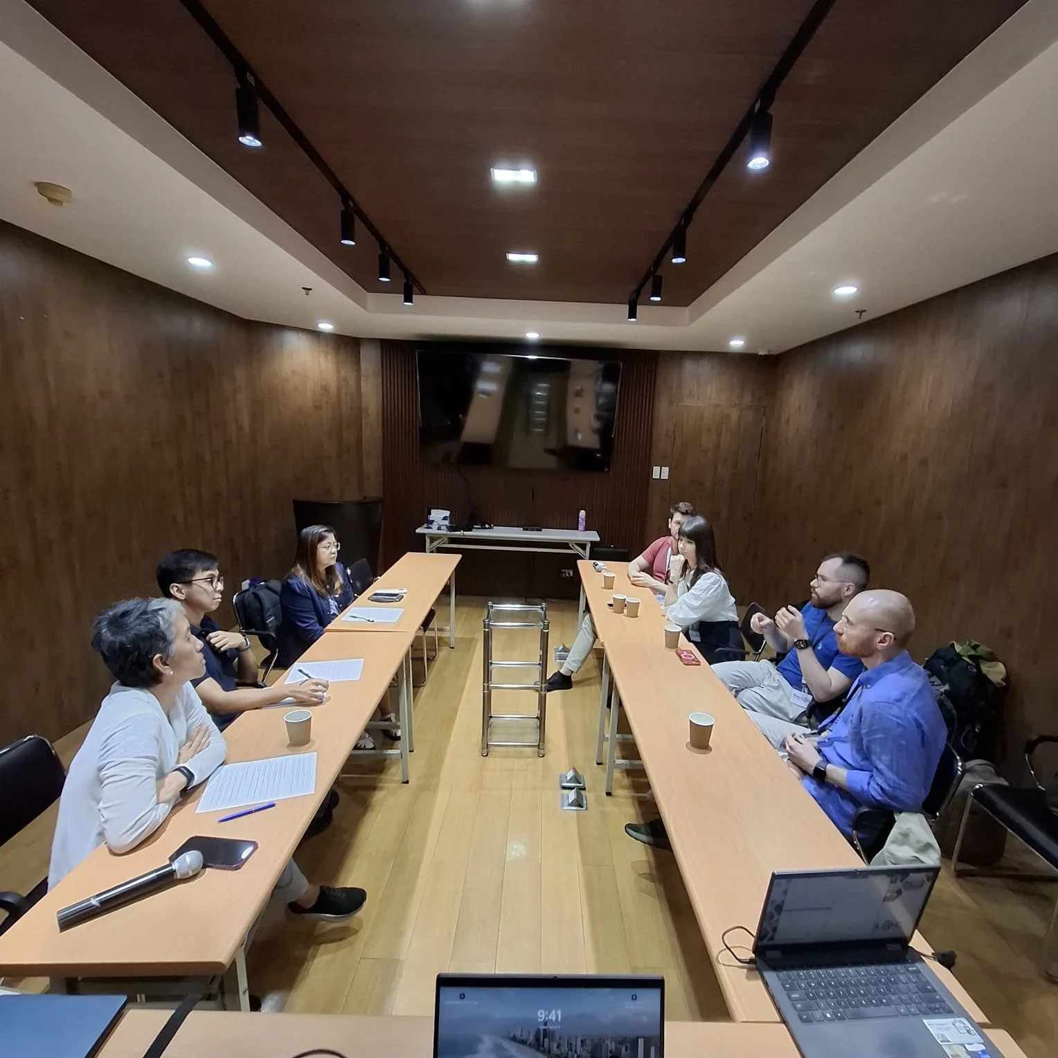   Wrapping up the program at theTropical Disease Foundation office  