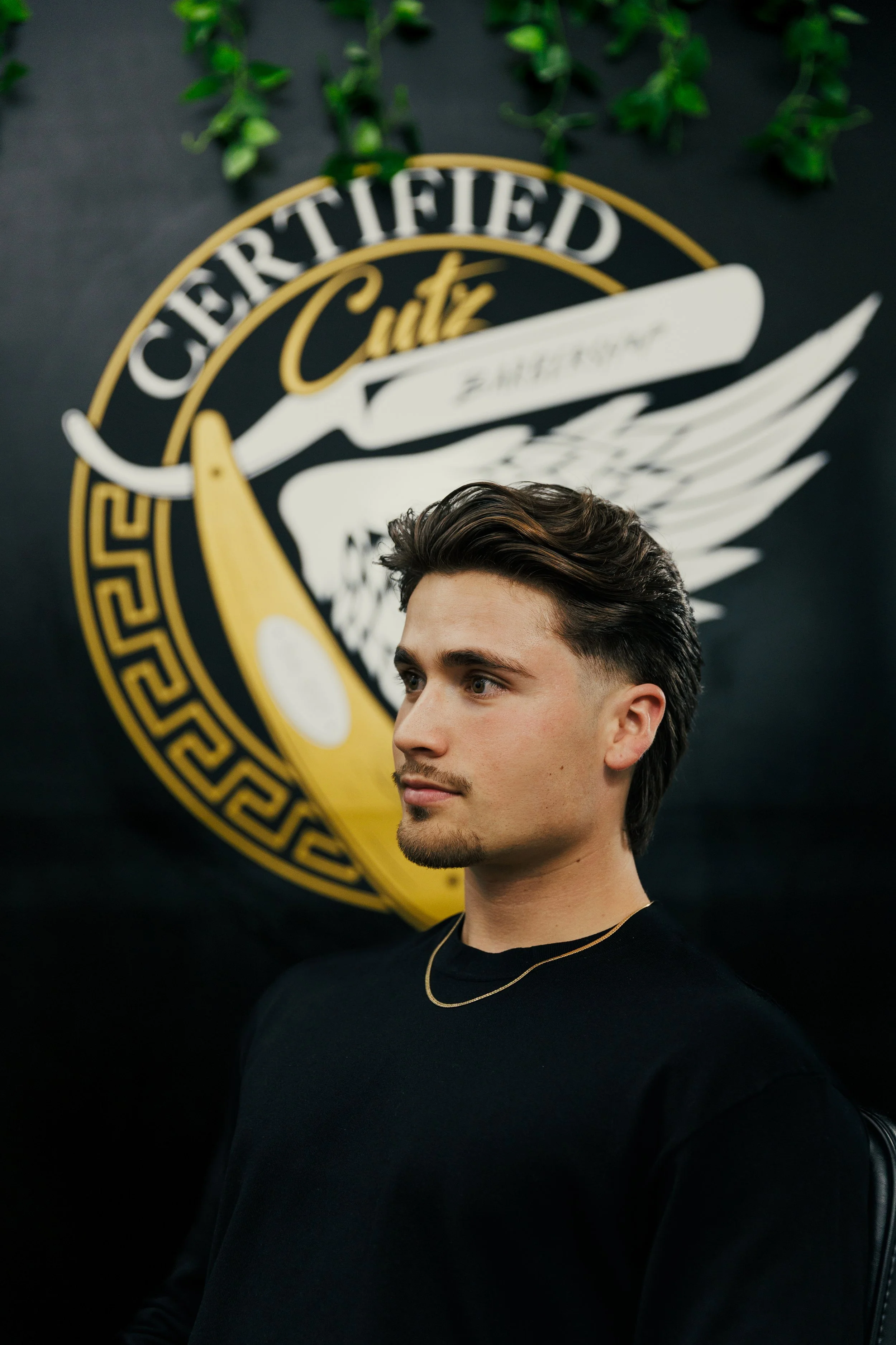 Precision fade at Certified Cutz Barbershop Oakland