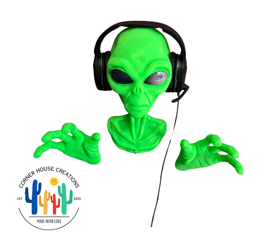 Alien Headset Holder (Wall Mounted)