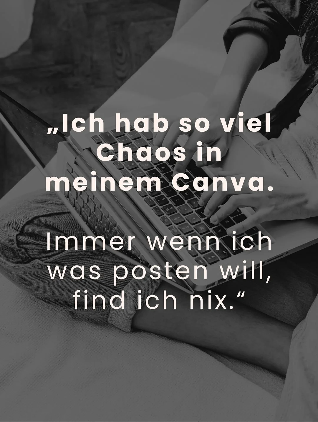 Ich sag&rsquo;s ehrlich: Canva ist Fluch und Segen zugleich.

Klar, du findest da tausend sch&ouml;ne Vorlagen.
Aber wenn du die gleiche nutzt wie alle anderen, wird dein Auftritt auch genauso aussehen wie alle anderen.

Das Problem ist nicht Canva.
