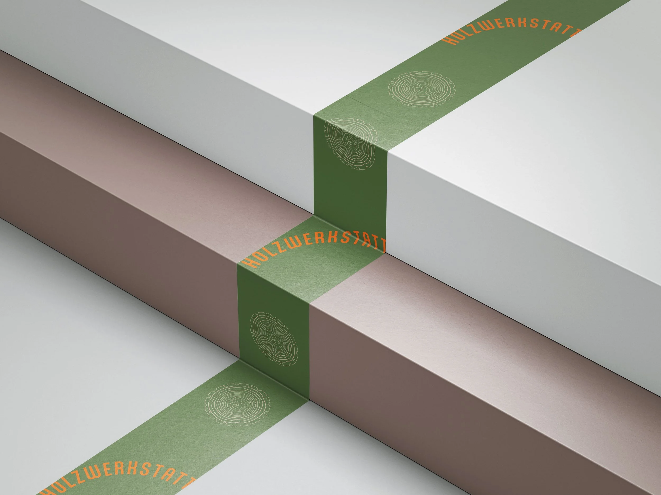 Packaging Design für eine Holzwerkstatt als Teil eines individuellen und hochwertigen Markenauftritts.