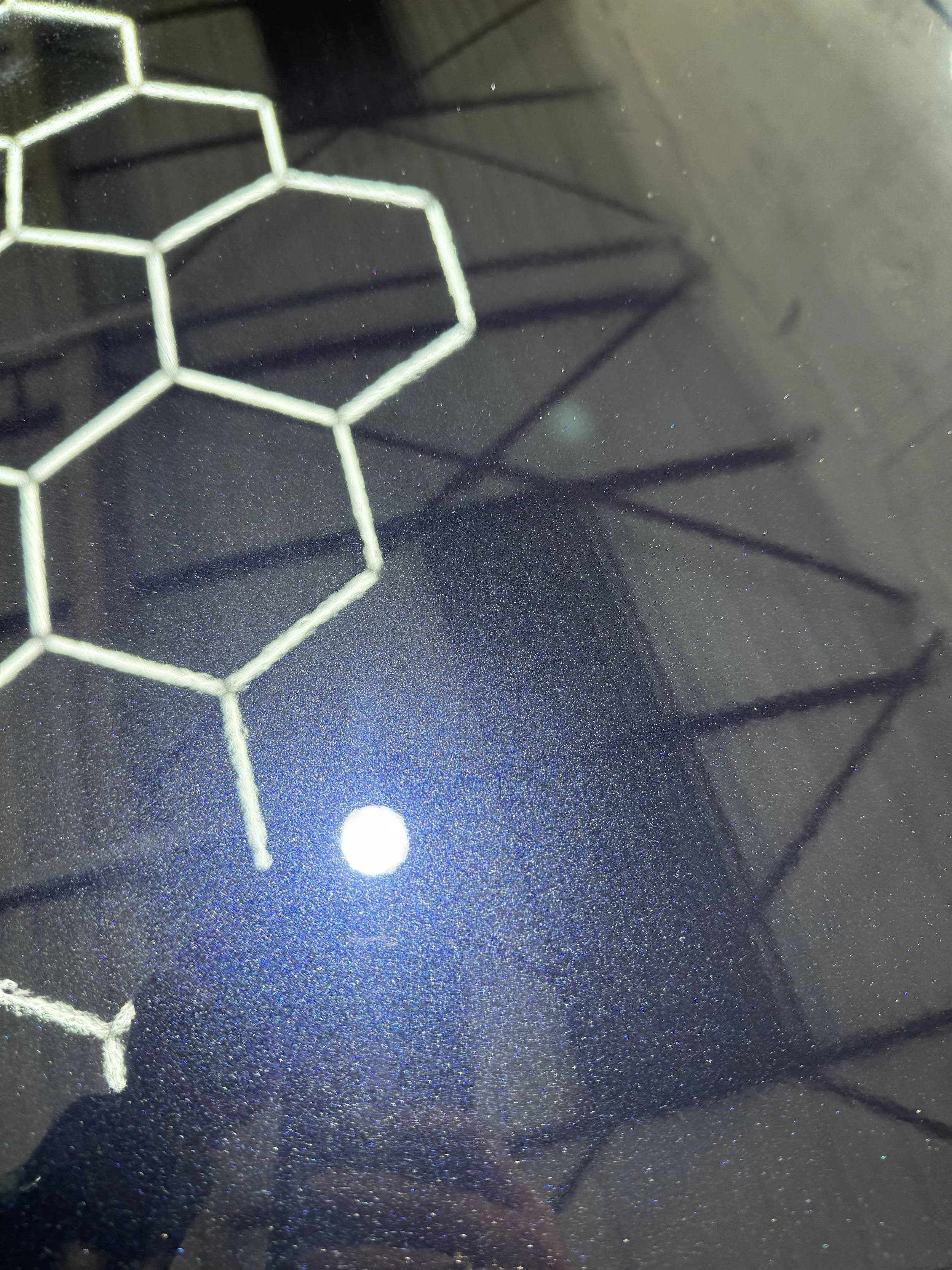 Paint correction service removing swirl marks on car paint near Gateshead