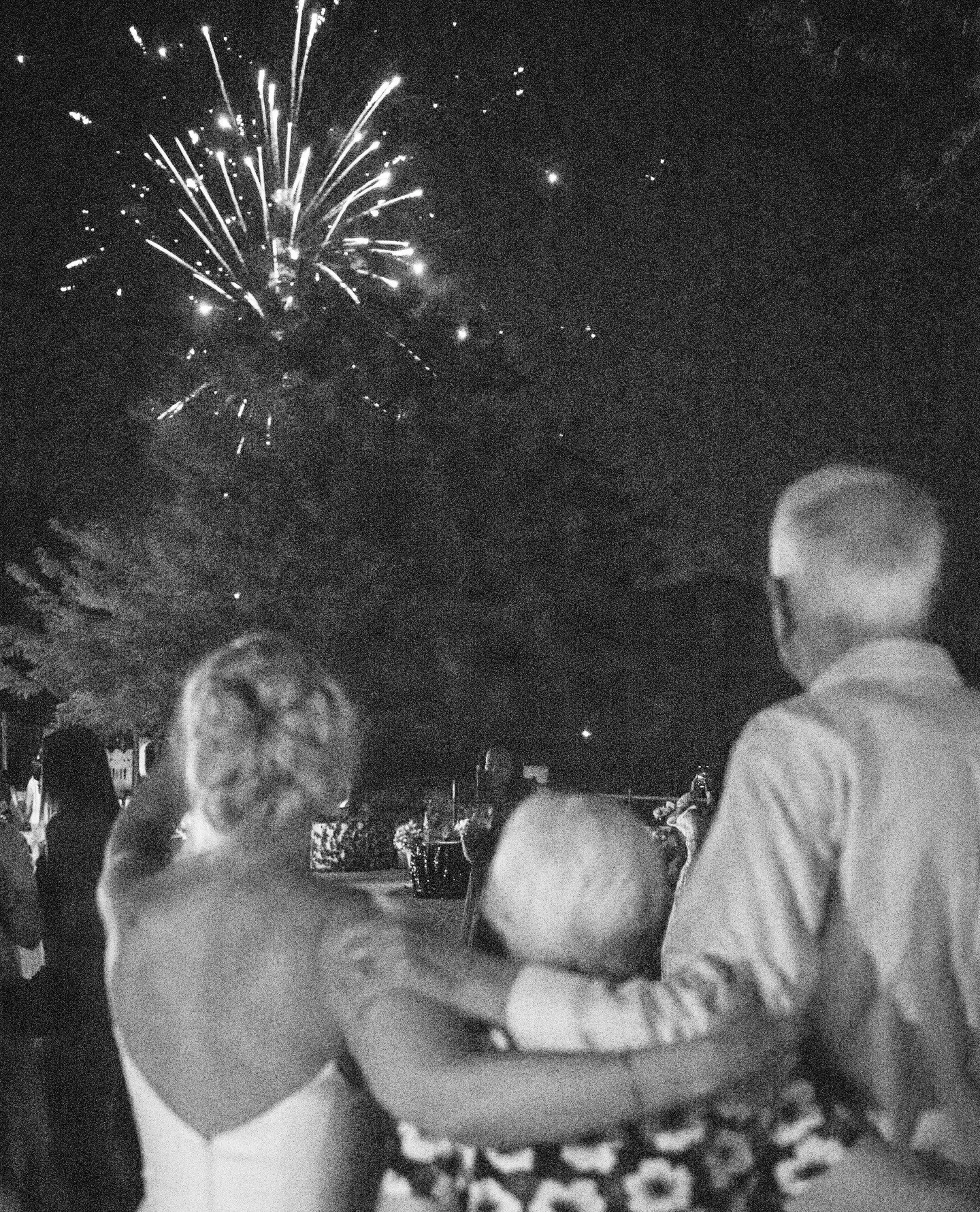 Fireworks overhead. Family beside them. A moment they'll remember long after the celebration ended.⁠
⁠
Planner &amp; Design: @irenecoevents⁠
Hair: @paulinesansom⁠
Rentals: @summitpartyrentals_ut⁠
Ceremony DJ: @powell.weddings.events @djrusspowell ⁠
L