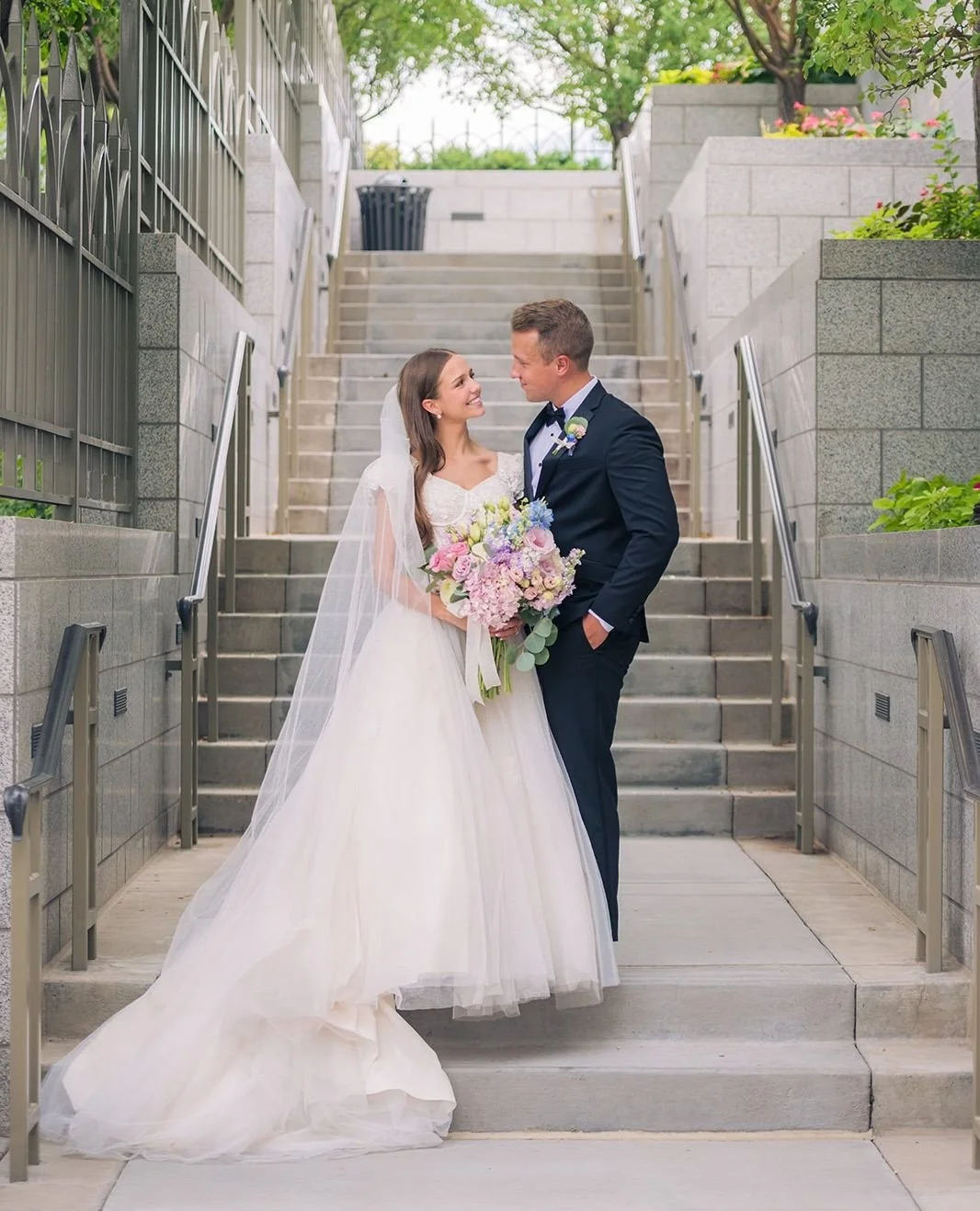 Blake and Lucy!⁠
⁠
Venue: @memorialhouseutah⁠
Photographer: @morganleighphotography	⁠
Video: @videosbygrace⁠
Florist: @ebwdesign⁠
Cake: by the bride⁠
Dress: @bodabridal⁠
Catering: @utcelebrations⁠
Lighting: @moonlightut⁠
DJ/MC: @powell.weddings.event