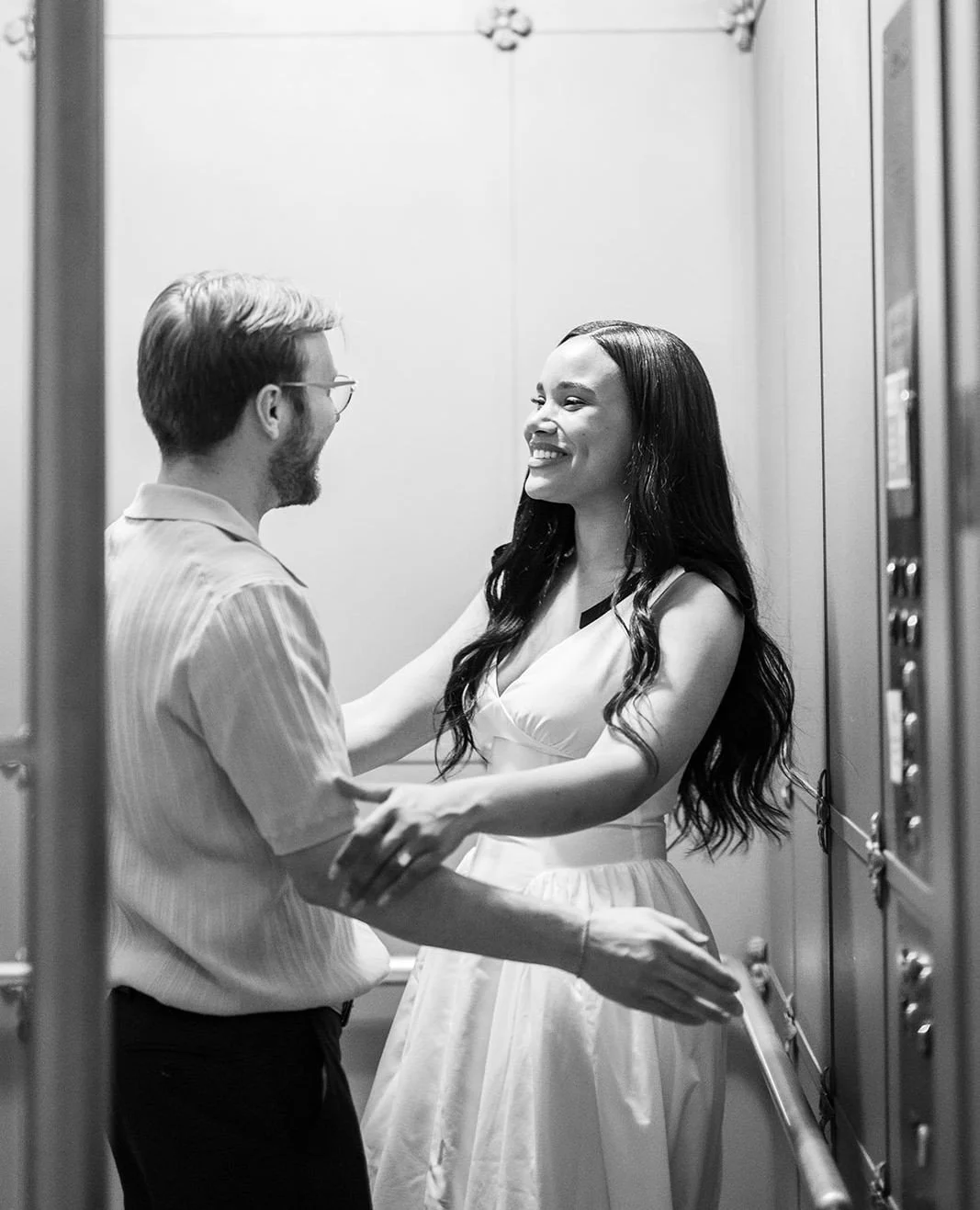 Meet me on the next floor.⁠
⁠
#UtahEngagementPhotographer⁠
#UtahStateCapitol⁠
#ElevatorSession⁠
#CouplesPhotography⁠
#EngagementPhotos