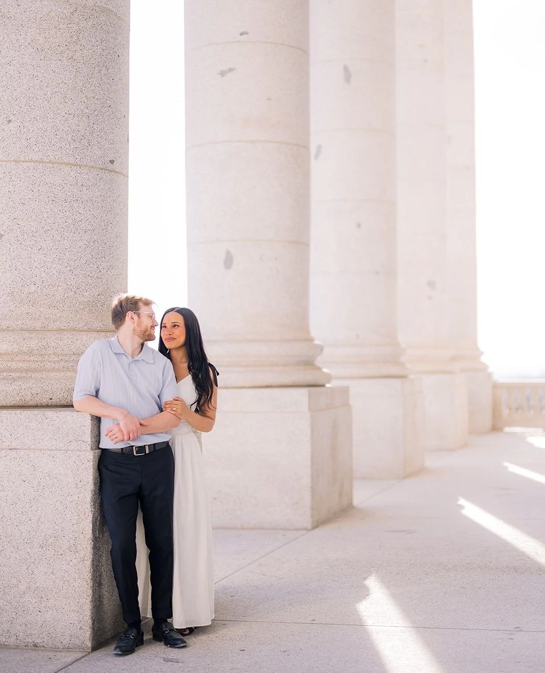 Love has a way of making even the grandest places feel intimate.⁠
⁠
#UtahEngagementPhotographer⁠
#CapitolEngagementPhotos⁠
#ElegantEngagementSession⁠
#FineArtPhotography⁠
#EngagedInUtah