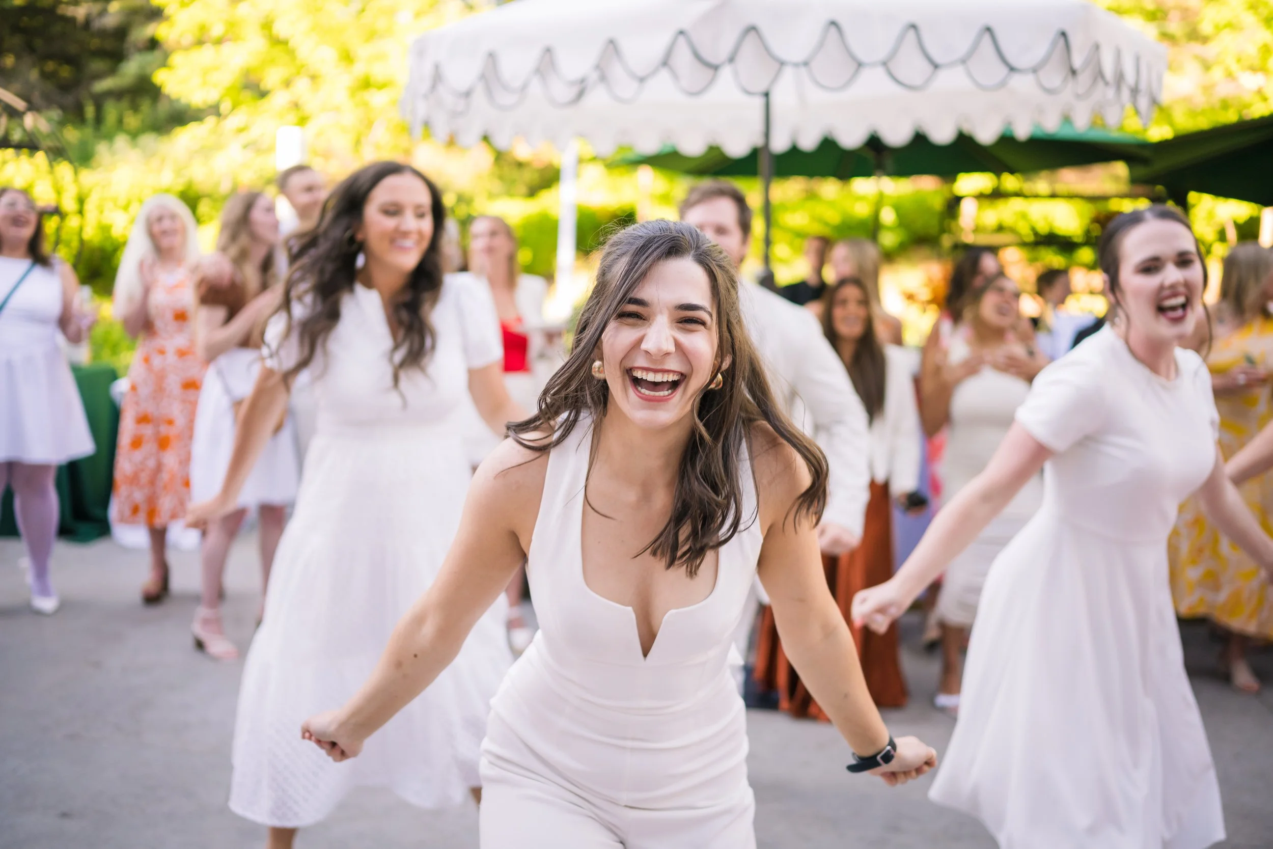 Utah Bride + Groom White Party at Red Butte Garden’s Orangerie