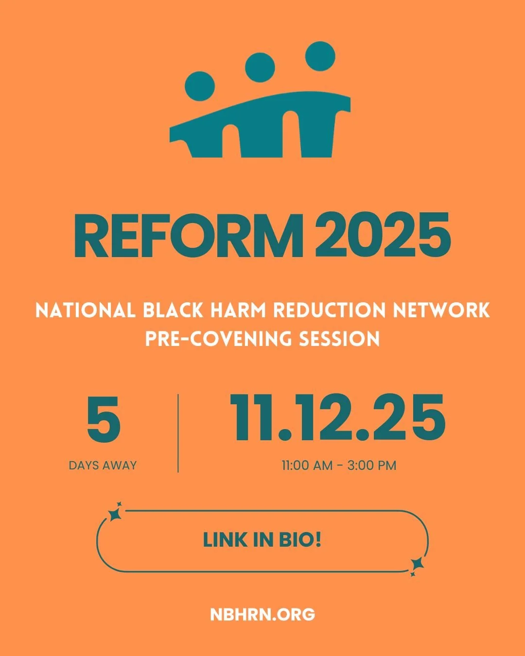 The countdown is on. Just 5 days until the NBHRN Pre-Convening in Detroit. 🖤✊🏾

This is not just another gathering. This is a call to action. Black harm reductionists from across the country are coming together to learn, build, and strategize for t