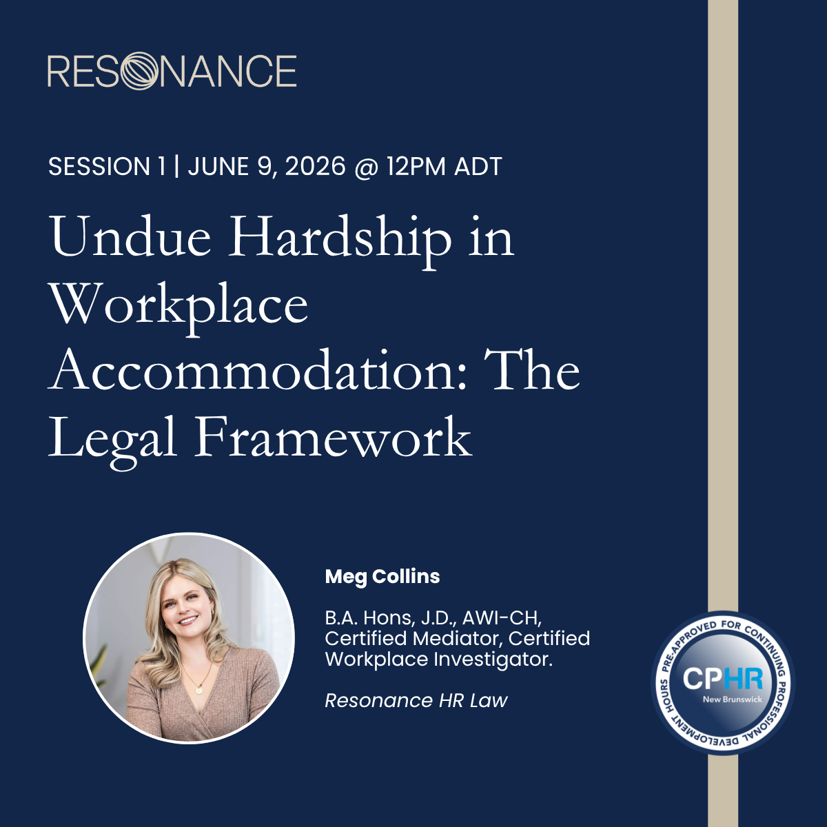 Undue Hardship in Workplace Accommodation -- Session 1: The Legal Framework
