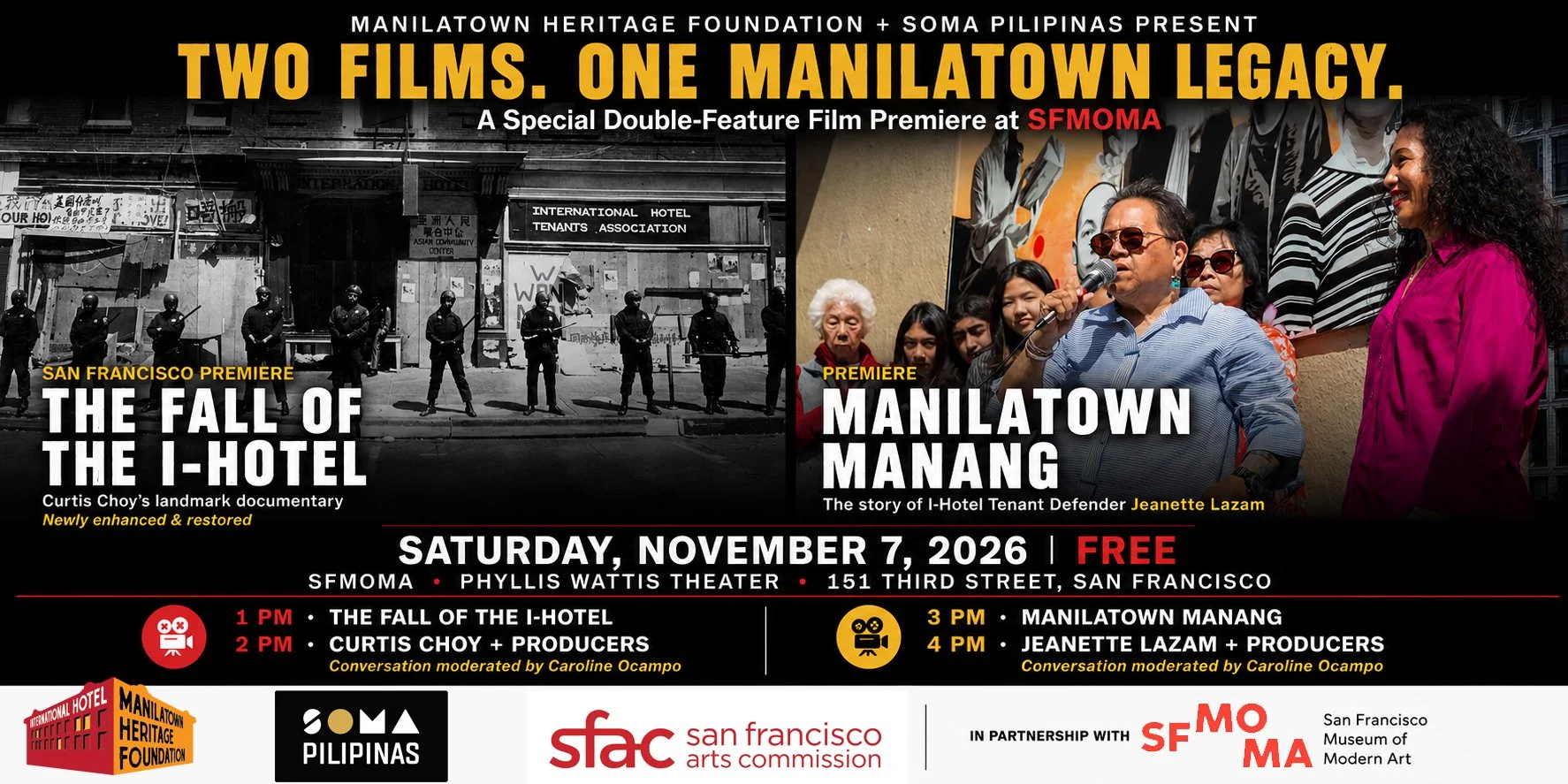 Image of Two Films. One Manilatown Legacy. postcard