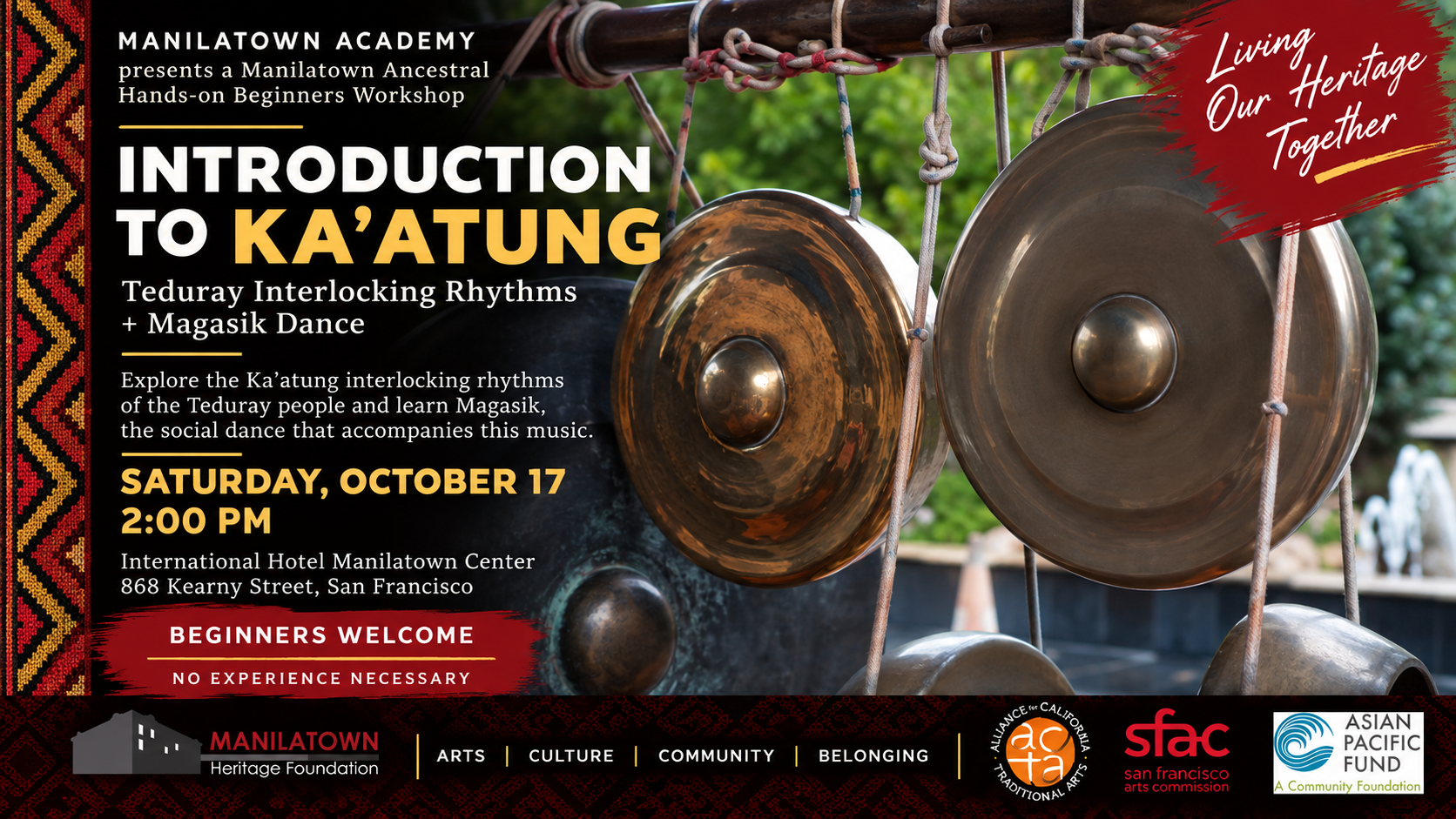 Postcard of October 17th Manilatown Ancestral Workshop