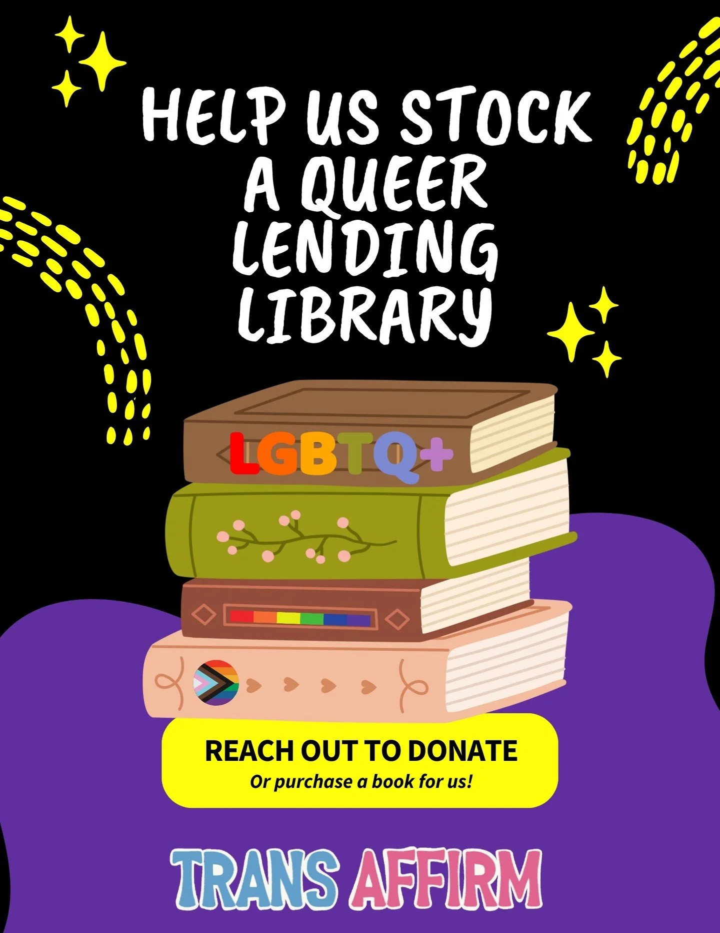 📚 Help Build Our Queer Lending Library! 🌈

Trans Affirm is starting a new program (First in Twin Falls): a lending library full of queer books for Idaho&rsquo;s queer community / education for allies &mdash; and we need your help filling it up! 

Y