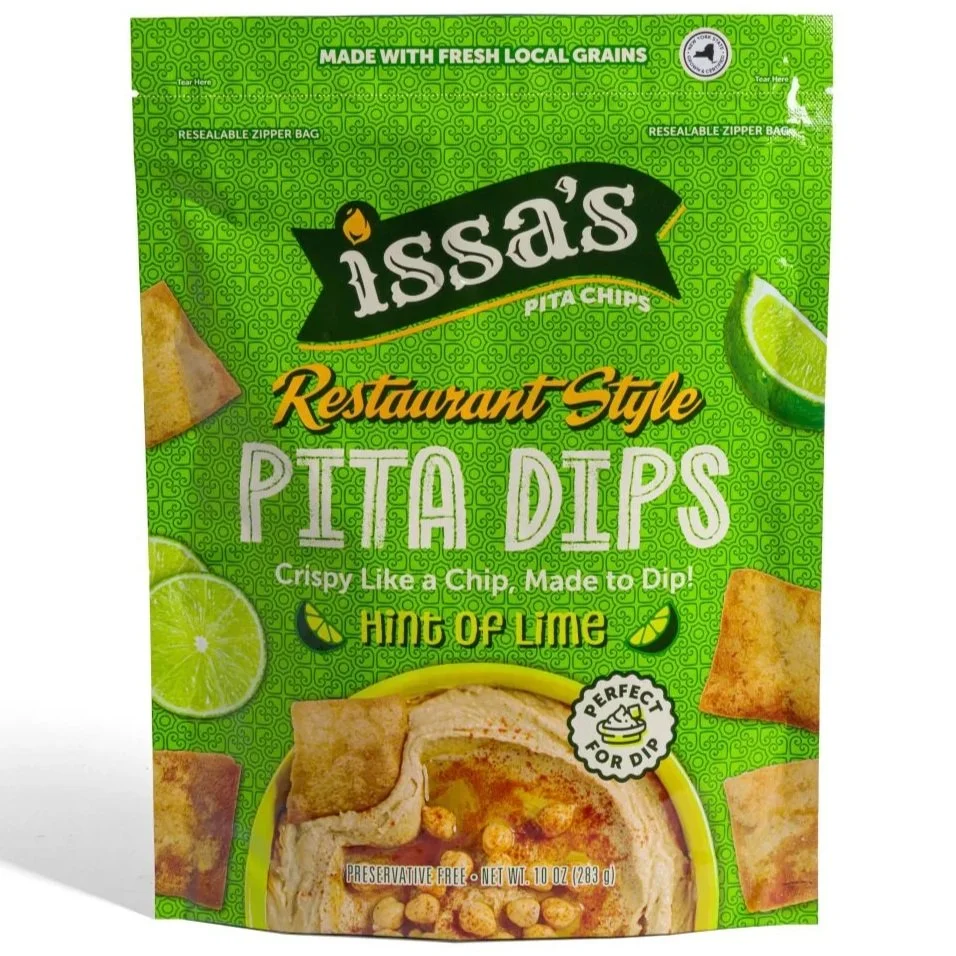 Issa’s Pita Chips: Hint of Lime Restaurant Style (Pack of 4)