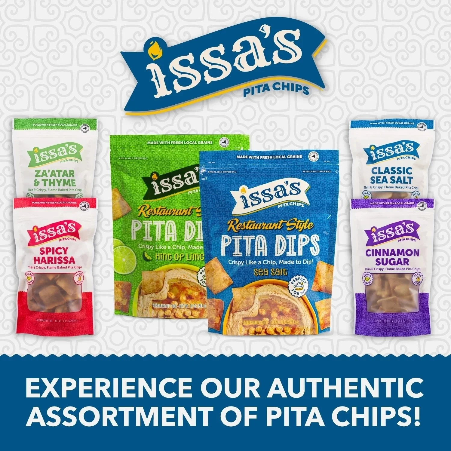Issa's Group Pita Chips Home page