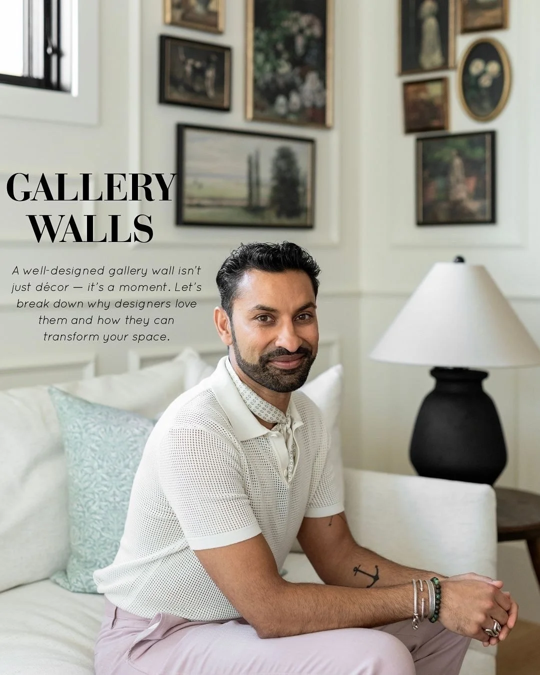 Gallery Walls. As you know, it&rsquo;s our jam. We love creating beautifully curated gallery walls for every project that speak to our clients curated art collections or what we have helped them curate. Here are a few reasons why we love them so much